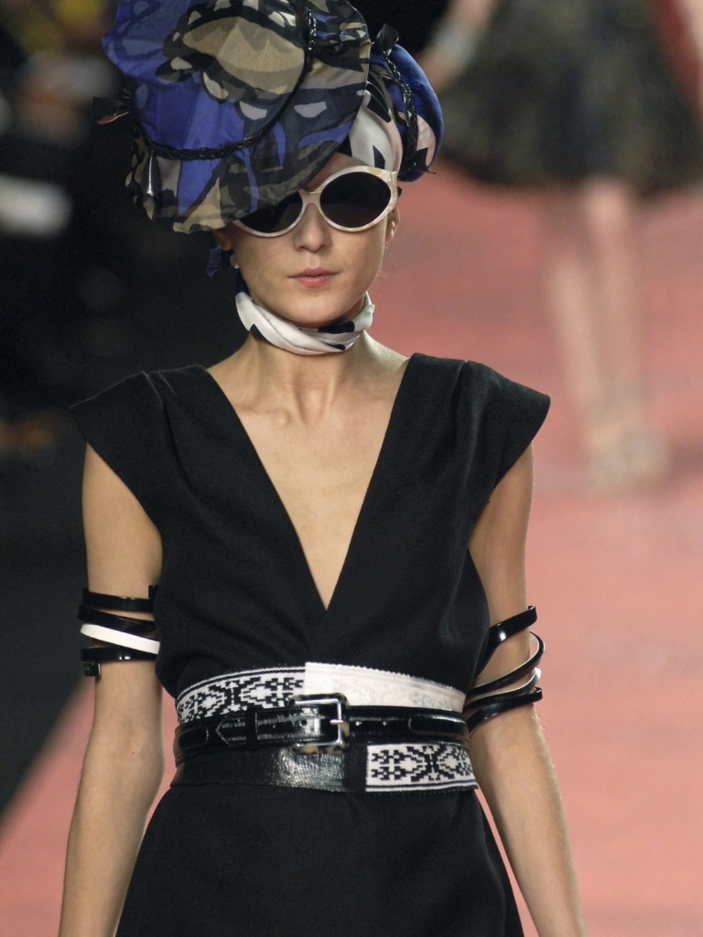 CHRISTIAN LACROIX Runway SS2008 "Japonisme" Techno Kimono Tier Dress 38 6-8 - Picture 6 of 14